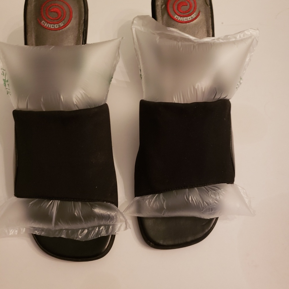 Chico's Black heels open toed